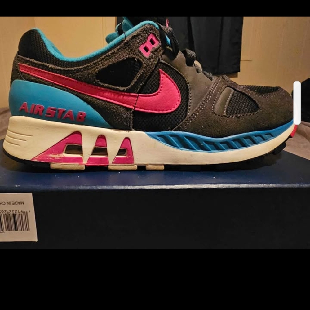Nike Air Stab Sneakers - Black and Pink